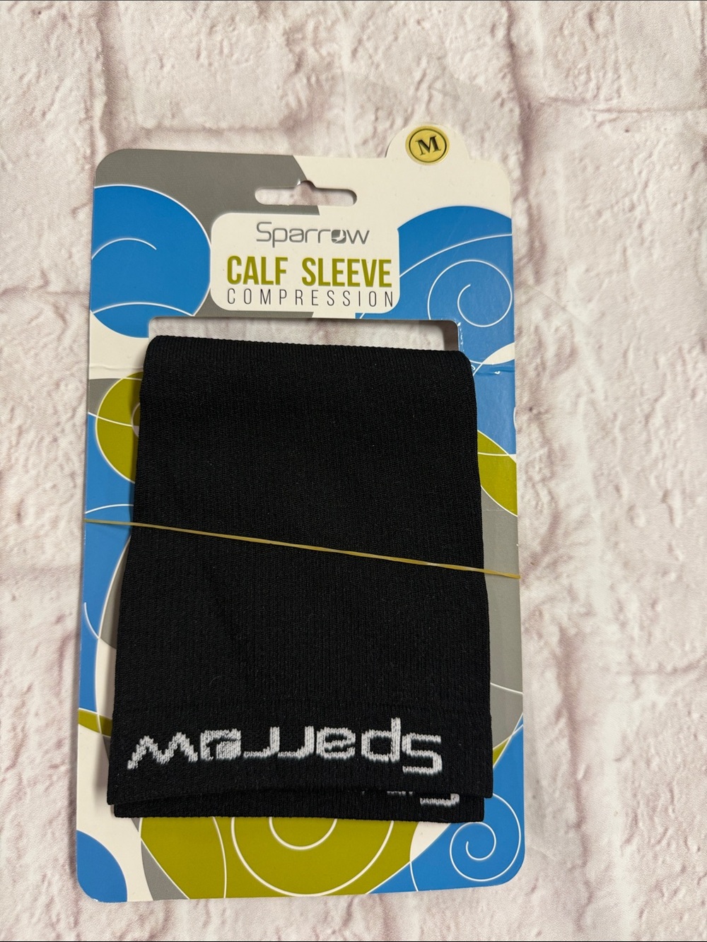 Sparrow Black Calf Sleeve “Compression Sleeve” Unisex  one pair (2) sleeves